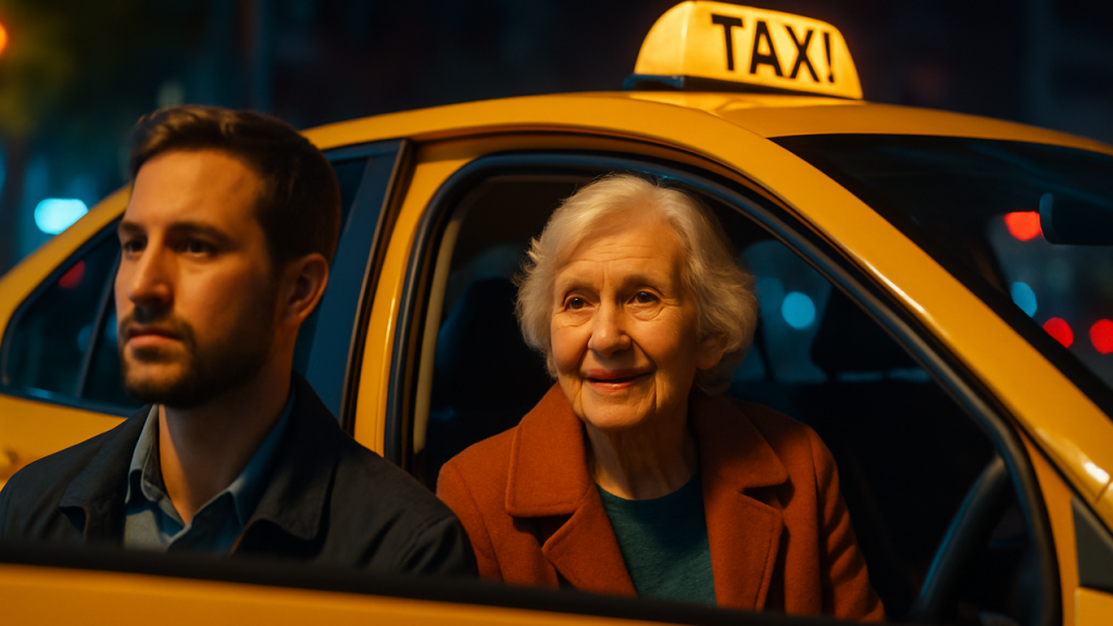 Narrar la emoción de una persona mayor que sigue sintiéndose independiente gracias al taxi, pudiendo hacer sus recados, visitar a la familia y mantenerse activa en su ciudad.