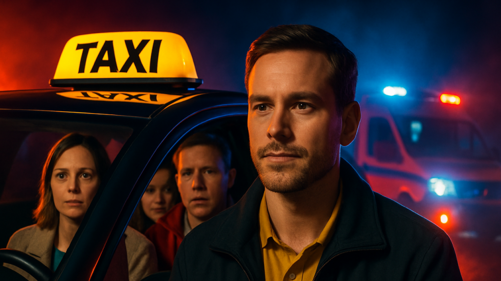 Describir una campaña corporativa que pone en valor el papel del taxi durante situaciones de emergencia, usando testimonios reales de taxistas y clientes para reforzar la marca.