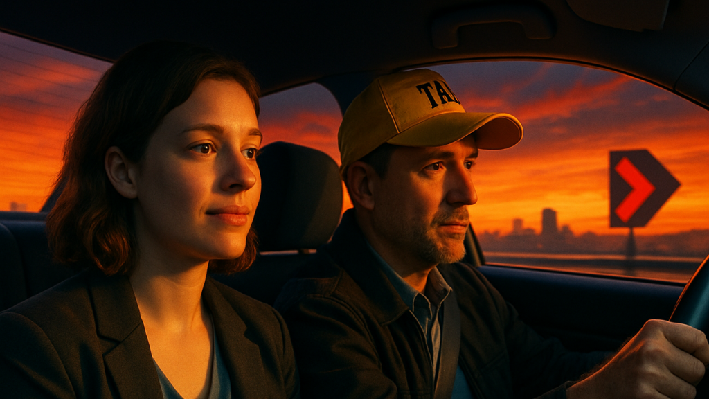 Relatar la vivencia de un pasajero que, gracias a un taxista, descubrió una ruta alternativa para ir al trabajo, ahorrando tiempo cada día y mejorando su calidad de vida.