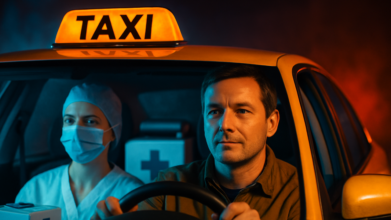 Narrar la experiencia de un taxista que durante la pandemia transportó sanitarios y material médico, convirtiendo su vehículo en una pieza clave de apoyo al sistema de salud.