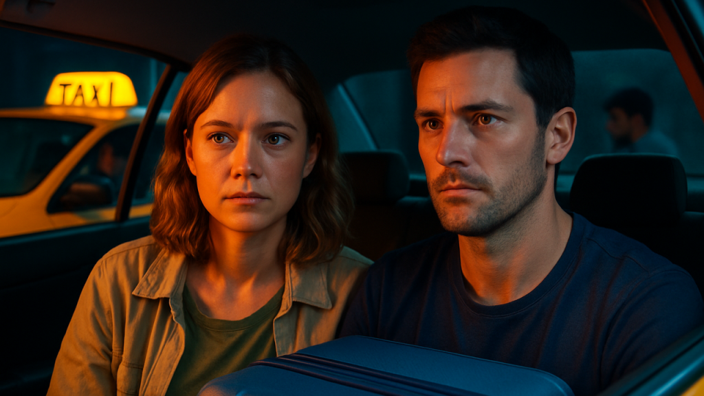 Narrar el caso de una pareja de turistas que olvidó su equipaje en el taxi y cómo, gracias a la coordinación del colectivo, pudieron recuperarlo antes de su vuelo de regreso.