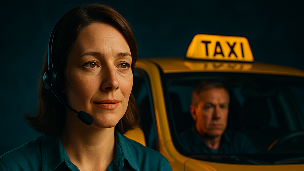 Contar cómo una marca de taxis se diferencia apostando por la atención telefónica humana, evitando robots y ofreciendo siempre una voz cercana que entiende las necesidades del cliente.