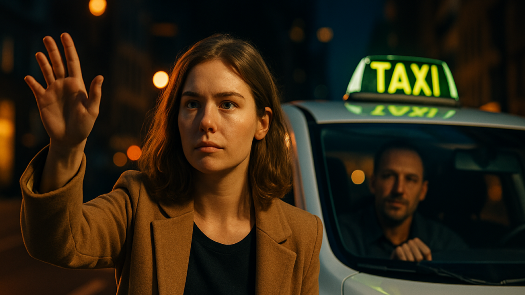 Cómo usar el taxi de forma segura de noche en las grandes ciudades españolas, con consejos prácticos sobre paradas oficiales, identificación del vehículo, pago y comunicación del trayecto a familiares.