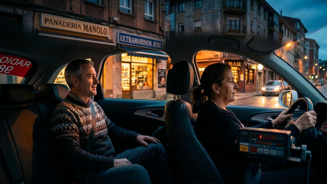 Contar la nostalgia que siente un pasajero que regresa a su antiguo barrio en taxi y reconoce calles, tiendas y recuerdos, mientras el taxista escucha esas historias de otra época.