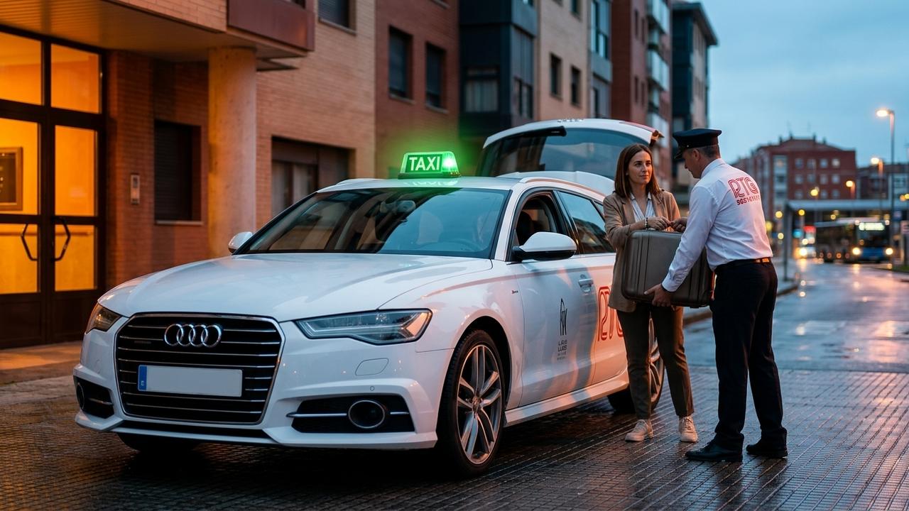 Logística de viajes y traslados Título: Rumbo al aeropuerto o la estación: El viaje empieza con puntualidad en tu portal. Descripción: Este enfoque se centra en el estrés logístico que acompaña al inicio de cualquier viaje, ya sea por vacaciones o por negocios. El texto debe transmitir la seguridad y la puntualidad que ofrece un servicio programado, eliminando la necesidad de cargar con pesados equipajes por la calle, depender de familiares a horas intempestivas o pagar costosas tarifas de estacionamiento de larga estancia.
